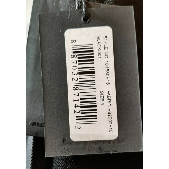 Alexander Wang Womens Black Lamb Shearling Fur Wool Blend Coat, Womens Size 4 - Picture 9 of 11